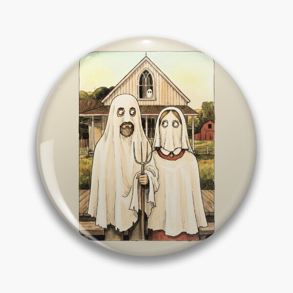 Item preview, American Gothic - Twisted Couple Halloween Parody. designed and sold by EunsooLee.