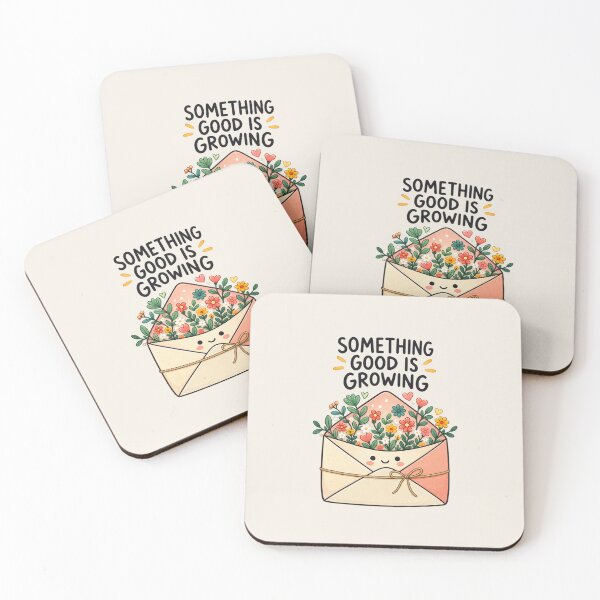 Item preview, Something Good Is Growing | Kawaii Flower Envelope Positive Quote designed and sold by MrDev.