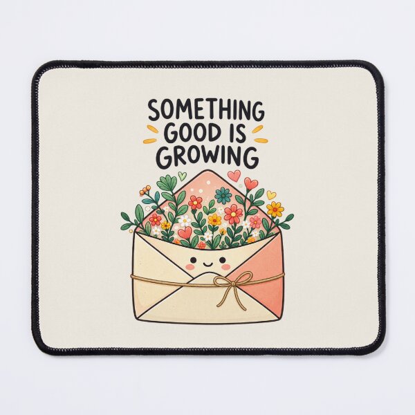 Item preview, Something Good Is Growing | Kawaii Flower Envelope Positive Quote designed and sold by MrDev.