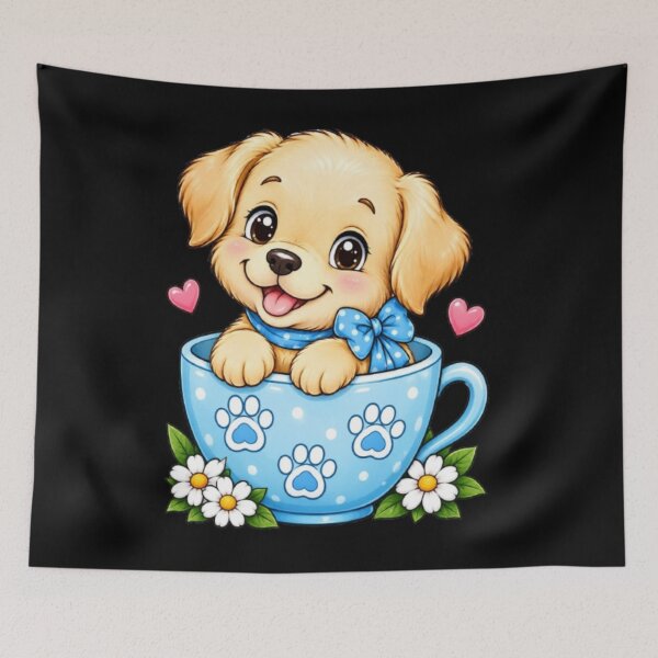 Item preview, Cute Anime Puppy – Adorable Kawaii Dog Lover Design designed and sold by JeraiffsonCorner .