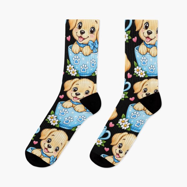 Aperçu de l'œuvre Chiot anime mignon – Adorable design kawaii pour amoureux des chiens créée et vendue par JeraiffsonCorner .