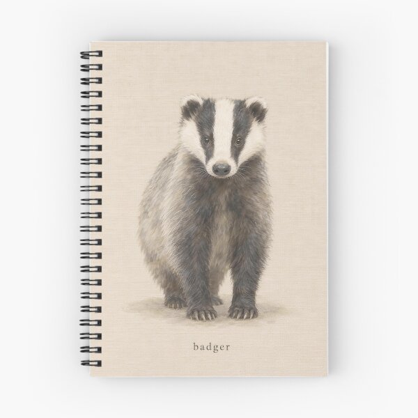 Item preview, Badger Nursery Watercolor | Woodland Wall Art designed and sold by FixationStudio.