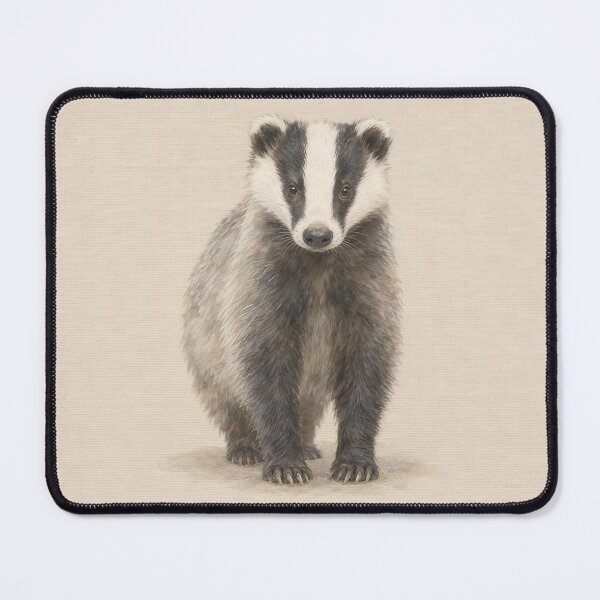 Item preview, Badger Nursery Watercolor | Woodland Wall Art designed and sold by FixationStudio.