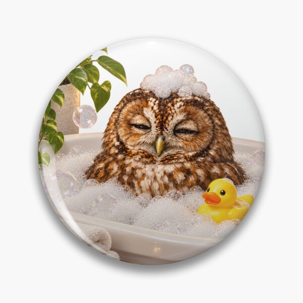 Item preview, Tawny Owl Bathtub Duck Visit designed and sold by Sillytoe.