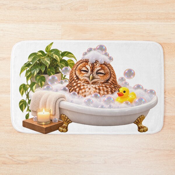 Item preview, Tawny Owl Bathtub Duck Visit designed and sold by Sillytoe.