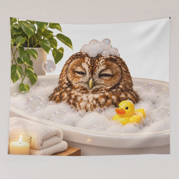 Item preview, Tawny Owl Bathtub Duck Visit designed and sold by Sillytoe.
