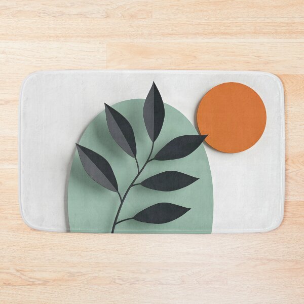 Item preview, Stylized Branch with Orange Circle designed and sold by Vicky Brago-Mitchell®.