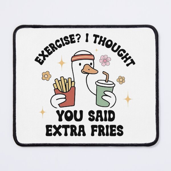 Item preview, Exercise? No next fries. designed and sold by Mseabro.