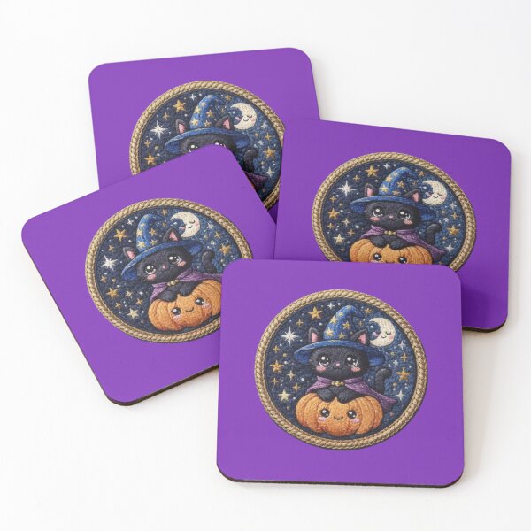 Item preview, Cute Witch Cat Art designed and sold by Azurart2.