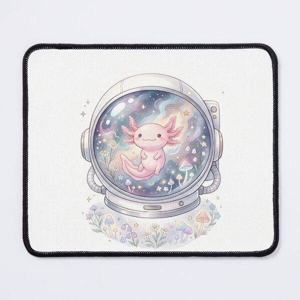 Item preview, Astro Axolotl Space Explorer - Cosmic Pastel Nursery Decor designed and sold by JasonMaccool.