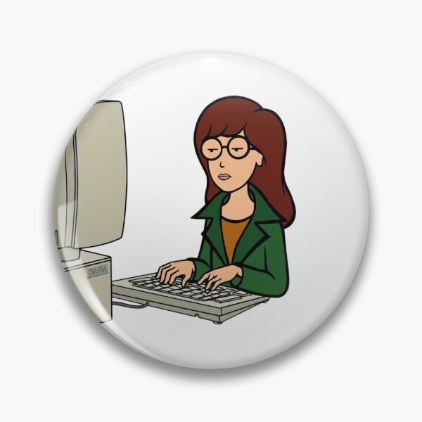 Item preview, Daria at Computer designed and sold by wingoo22.