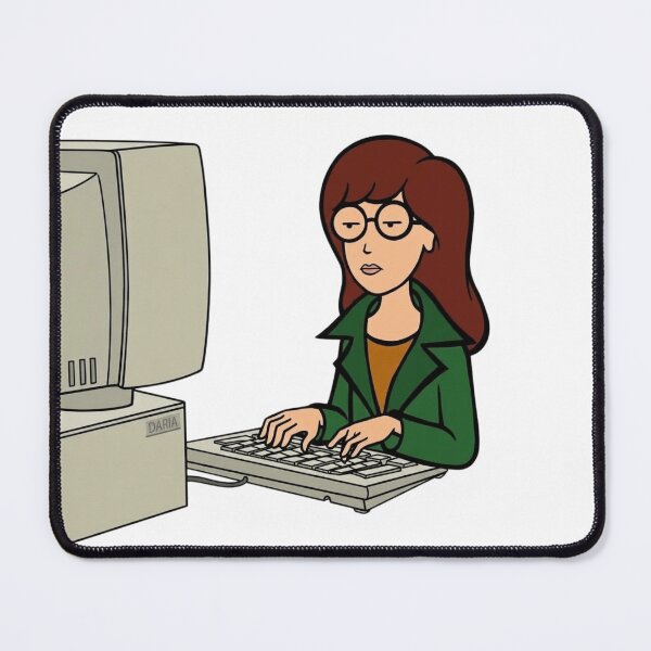 Item preview, Daria at Computer designed and sold by wingoo22.
