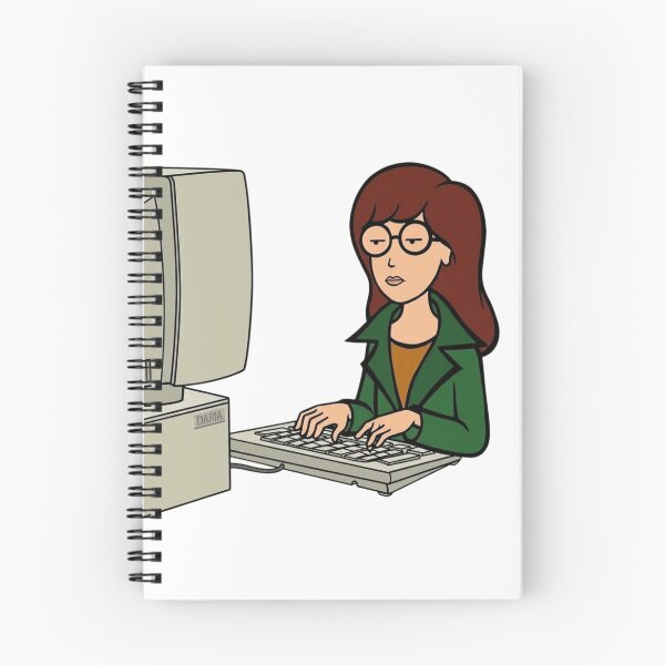 Item preview, Daria at Computer designed and sold by wingoo22.