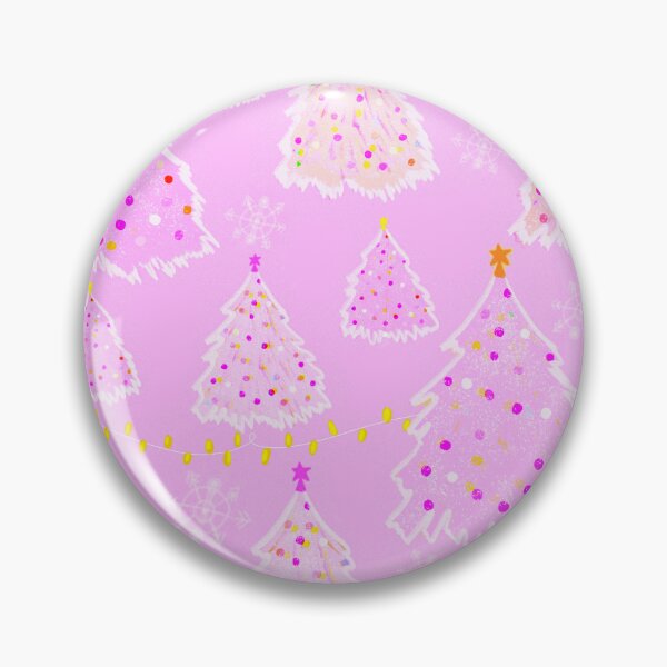 Item preview, Pink Kitschy Christmas Trees designed and sold by DaisyLemon.