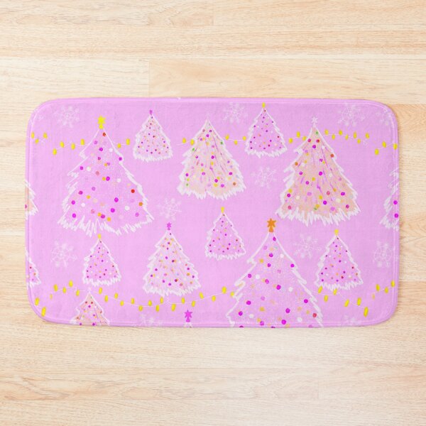 Item preview, Pink Kitschy Christmas Trees designed and sold by DaisyLemon.