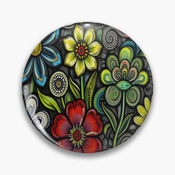 Item preview, Colorful Neon Flowers designed and sold by artedamensagem.