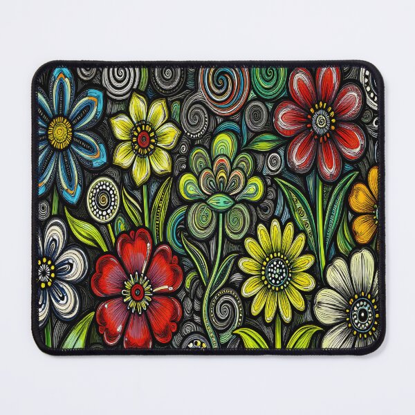 Item preview, Colorful Neon Flowers designed and sold by artedamensagem.