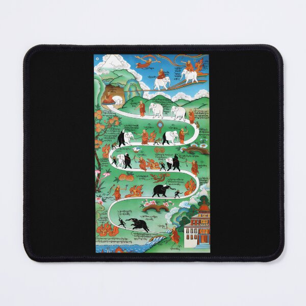 Item preview, Taming-The-Elephant-Mind-Buddhist-Path-Of-Samatha-Tibetan-Painting designed and sold by geenadside.