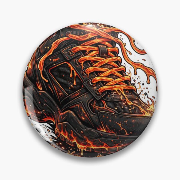 Item preview, Lava Laces Fiery Sneaker Streetwear Shirt designed and sold by DripyDesigns.