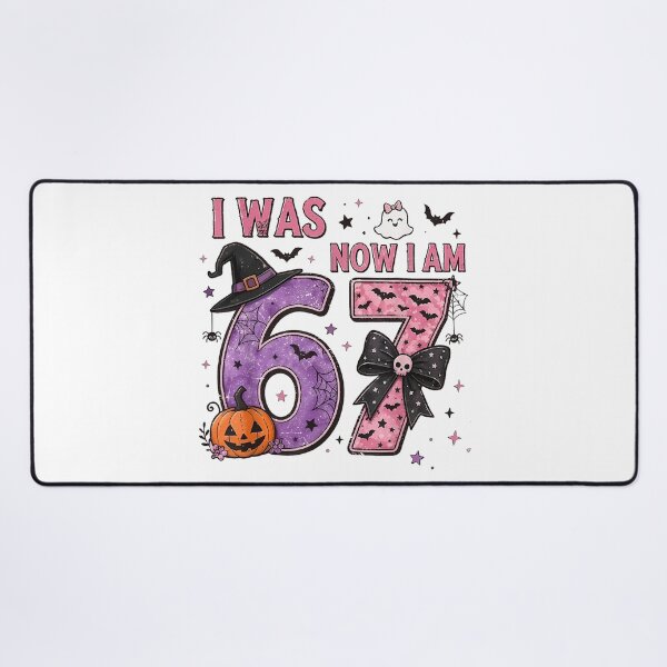 Item preview, I was 6 Now I'm 7 7th Birthday 6 7 67 Girls Halloween  designed and sold by Daisy Grimes.