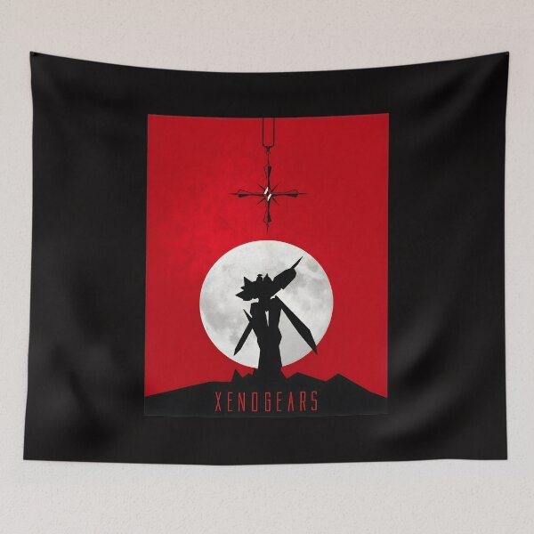 Item preview, Xenogears Silhouette Moon Cross Emblem Mecha Art designed and sold by HEEIKA-ART.