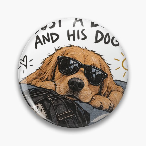 Item preview, Just A Boy And His Dog - Cool Sunglasses Golden Retriever Streetwear designed and sold by GenZFashion000.