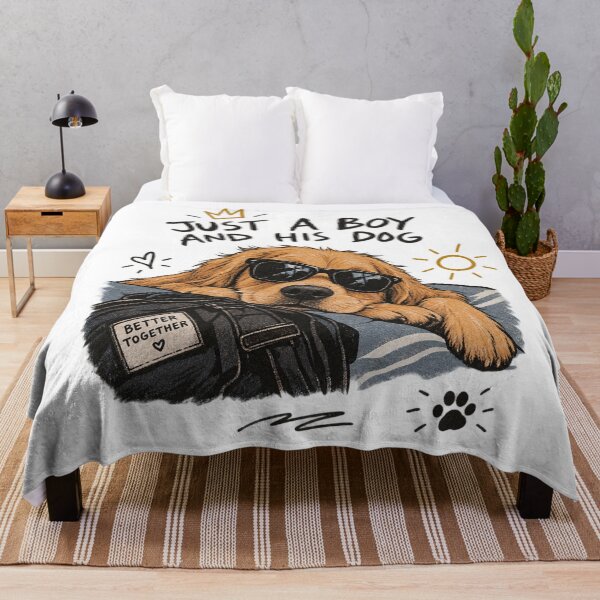 Item preview, Just A Boy And His Dog - Cool Sunglasses Golden Retriever Streetwear designed and sold by GenZFashion000.
