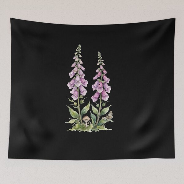 Item preview, Vintage Foxglove Wildflower Cottagecore Botanical Illustration designed and sold by bvdesignart.
