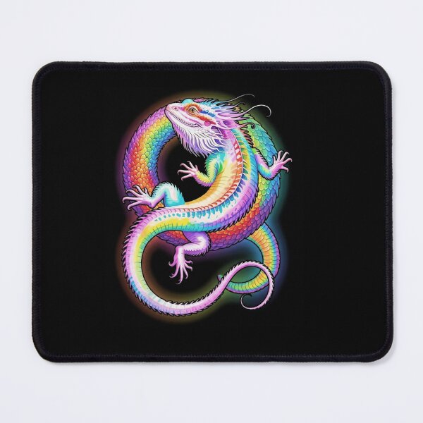 Item preview, Vibrant Rainbow Bearded Dragon Lizard Colorful Scales Reptile Art designed and sold by Ostericaimusa.