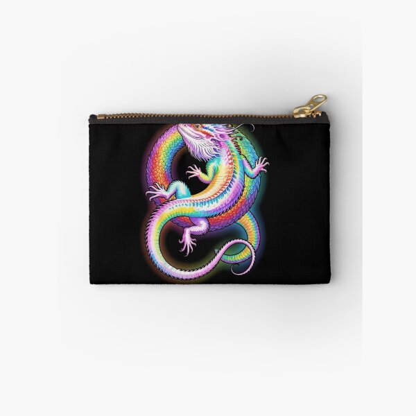 Item preview, Vibrant Rainbow Bearded Dragon Lizard Colorful Scales Reptile Art designed and sold by Ostericaimusa.