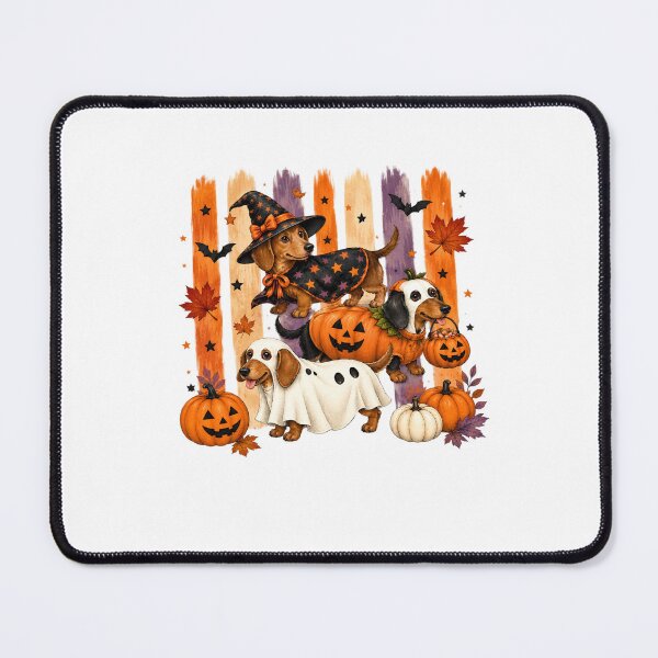 Item preview, Cute Ghost Witch Doxie Pumpkin designed and sold by DaphoLatara.