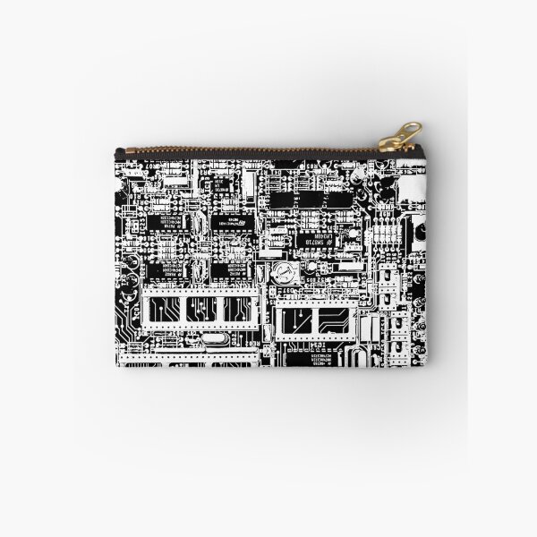 Item preview, Circuit Board in Stark Black & White designed and sold by ubiquitoid.