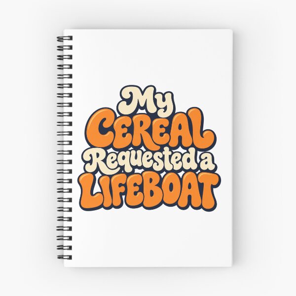 Item preview, Cereal Requested a Lifeboat Funny Breakfast Art designed and sold by Bikivuno.