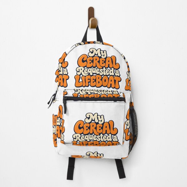Item preview, Cereal Requested a Lifeboat Funny Breakfast Art designed and sold by Bikivuno.