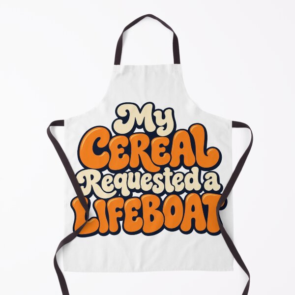 Item preview, Cereal Requested a Lifeboat Funny Breakfast Art designed and sold by Bikivuno.