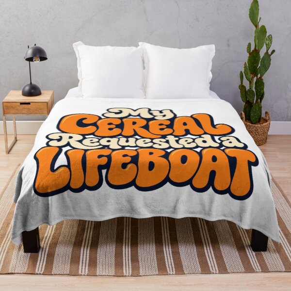 Item preview, Cereal Requested a Lifeboat Funny Breakfast Art designed and sold by Bikivuno.