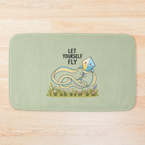 Item preview, Let Yourself Fly | Kawaii Paper Airplane Inspirational Quote designed and sold by MrDev.