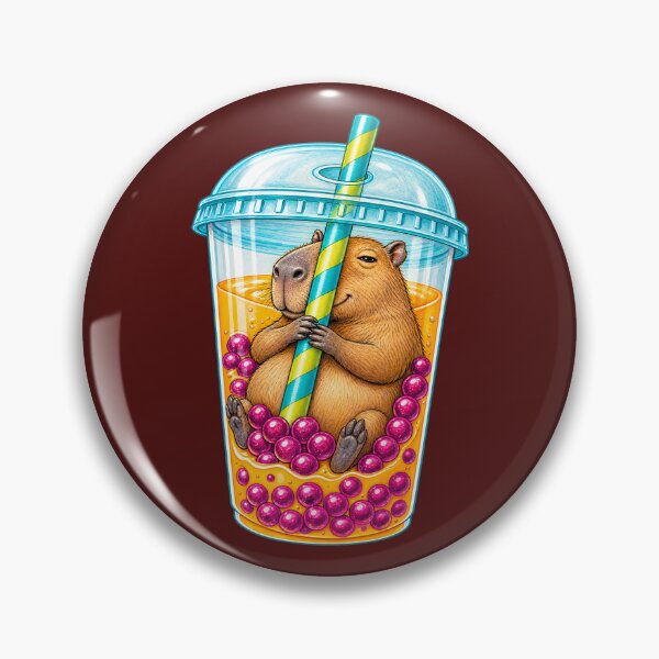 Item preview, Capybara Bubble Tea designed and sold by prettykaler.