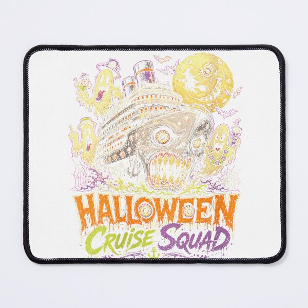 Item preview, Women's Halloween Cruise Squad Horror Illustration V-Neck T-Shirt designed and sold by Offhand.