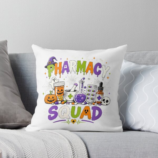 Item preview, Women's Pharmacy Squad Spooky Halloween Pharmacist Costume V-Neck T-Shirt designed and sold by Lakshya20031.