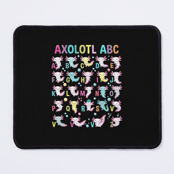 Item preview, Axolotl ABC Cute Colorful Alphabet Amphibian Design designed and sold by MiALopezArt.