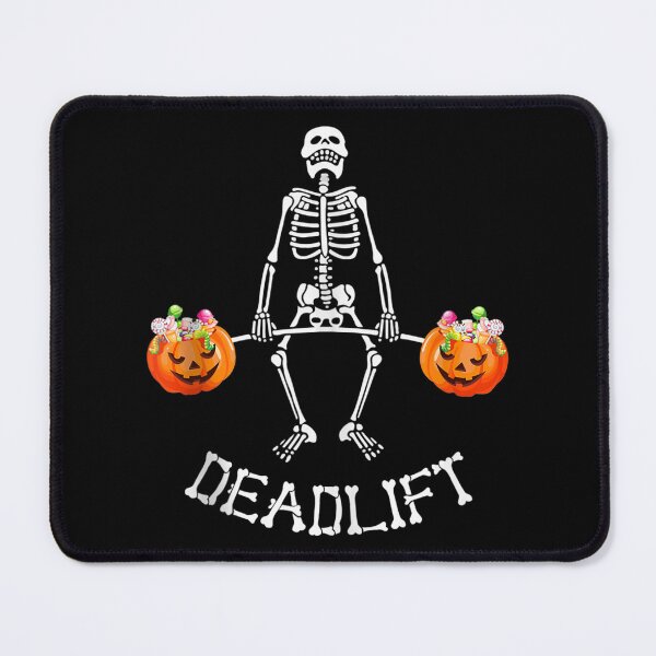 Item preview, Skeleton Dead Lift Candy Buckets Gym Workout Halloween designed and sold by Daisy Grimes.