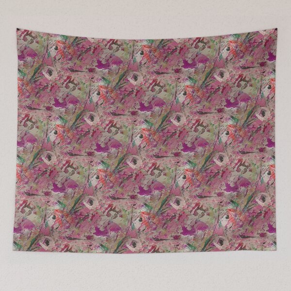 Item preview, Abstract Spring Floral Garden in Pink designed and sold by Artistestella.