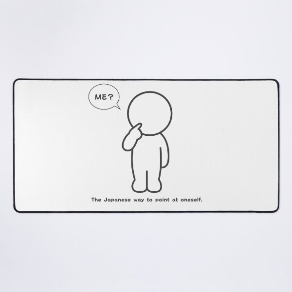 Item preview, The Japanese Way To Point At Oneself - Nose Pointing Gesture designed and sold by japan-picto.