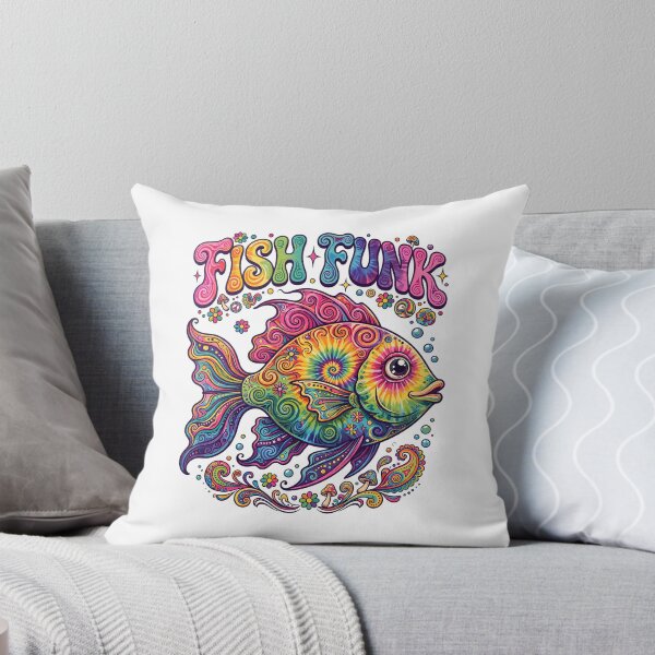 Item preview, Fish Funk Graffiti Streetwear Fishing Shirt designed and sold by DripyDesigns.