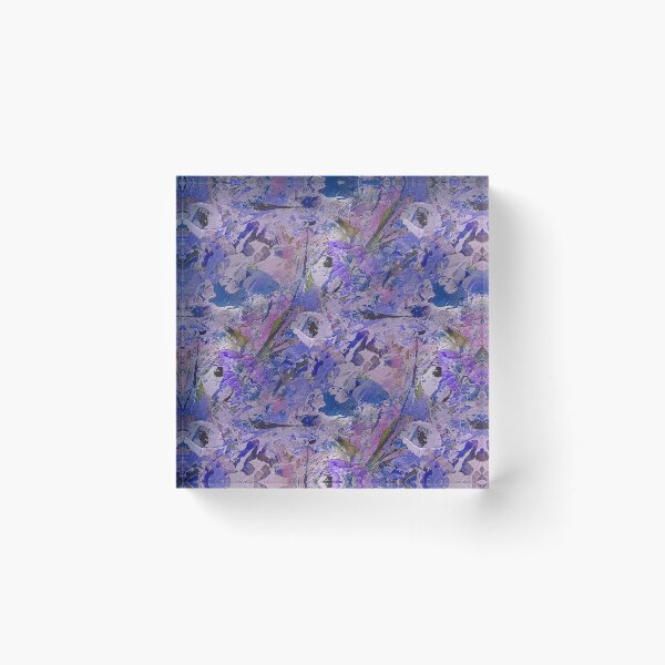 Item preview, Abstract Spring Floral Garden in Purple designed and sold by Artistestella.
