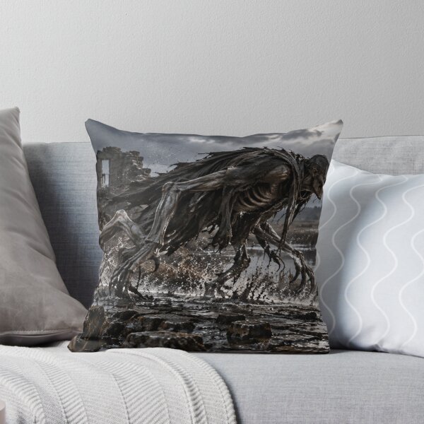 Item preview, Demon at the Drowned Causeway – Dark Fantasy Horror Gothic Monster Art designed and sold by Element Horizon Studio.