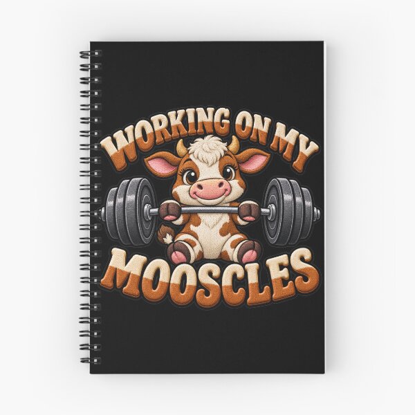 Item preview, Working On My Mooscles Moo Muscles Workout Design designed and sold by ArtDesignTp.