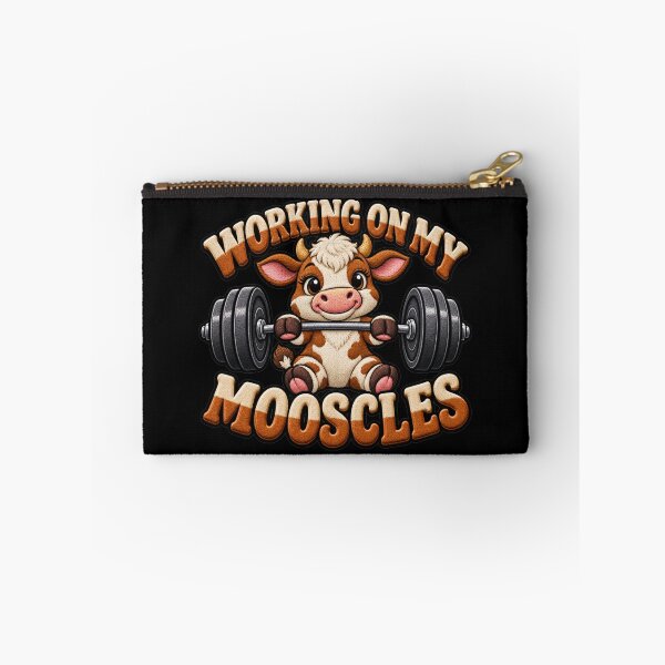 Item preview, Working On My Mooscles Moo Muscles Workout Design designed and sold by ArtDesignTp.