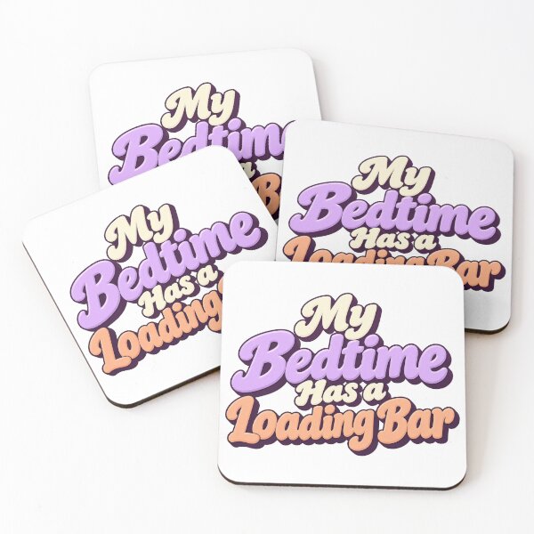 Item preview, Bedtime Has a Loading Bar Sleepy Retro Saying designed and sold by Bikivuno.